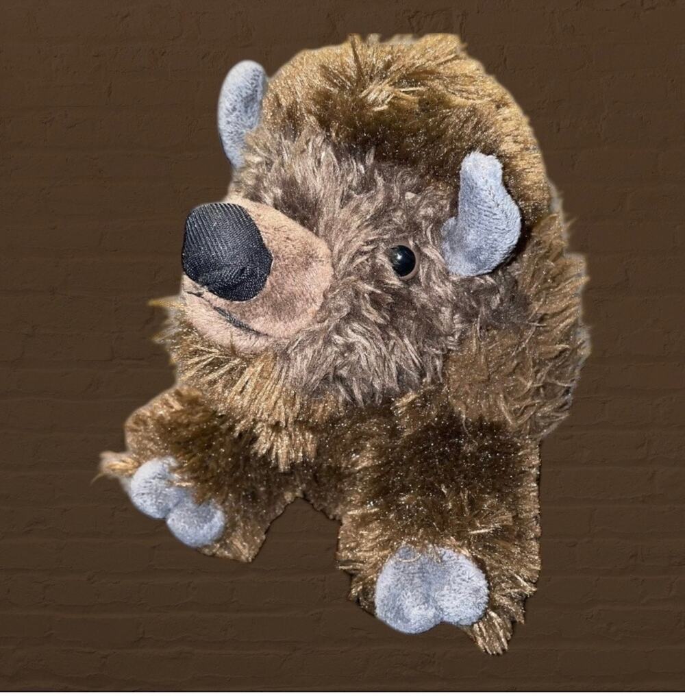 Wild Republic American Bison Buffalo Plush 12" Stuffed Animal Cuddlekins Nursery